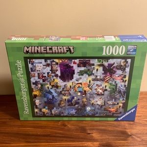 NWT Ravensburger Minecraft 1000 piece puzzle